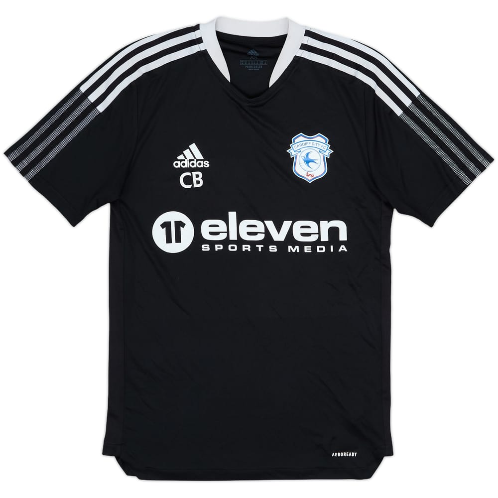 2021-22 Cardiff City Staff Issue adidas Training Shirt CB - 8/10 - (XS)