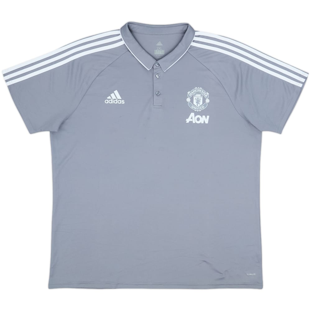 2017-18 Manchester United adidas Polo Shirt - 8/10 - (XXL)