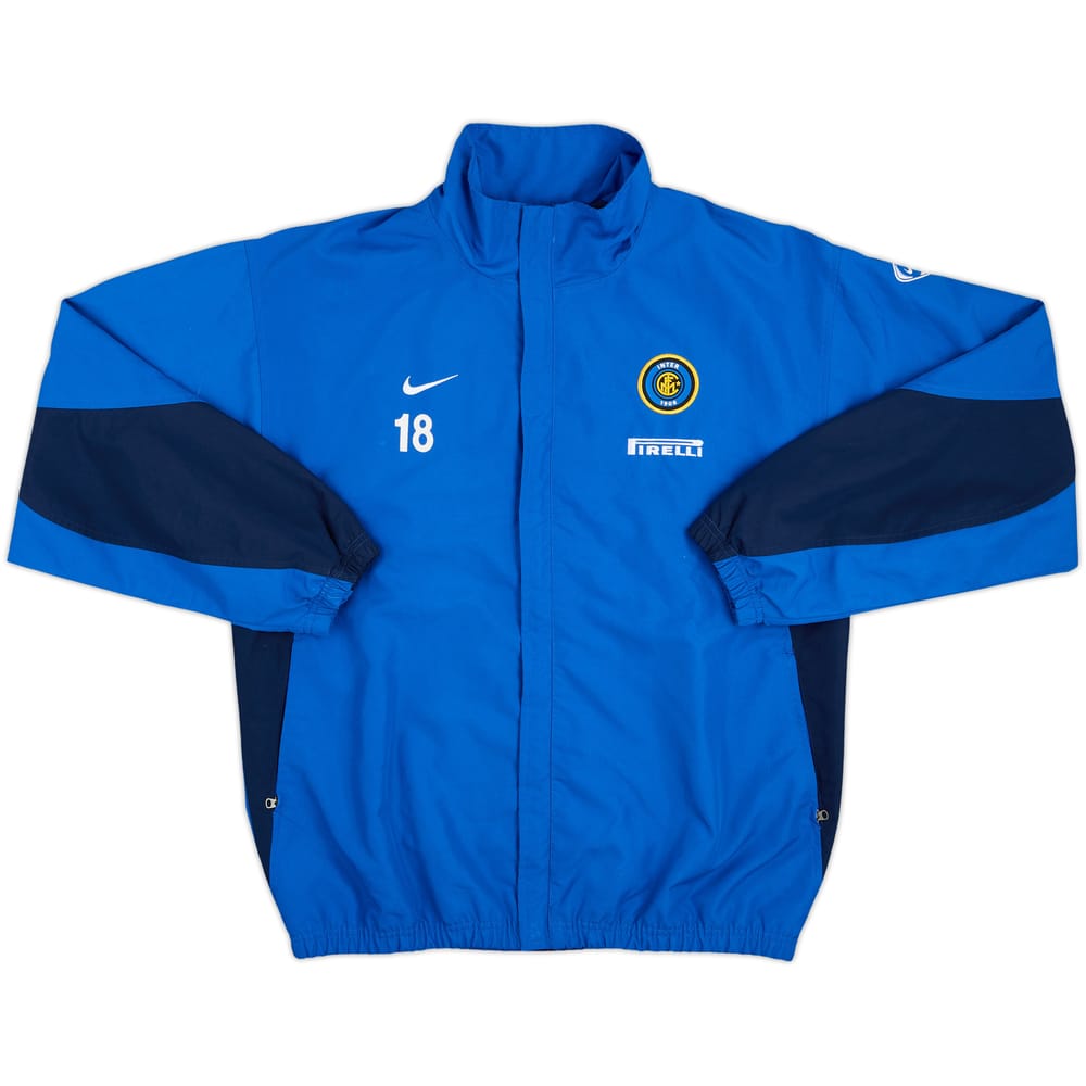 2003-04 Inter Milan Player Issue Track Jacket #18 (González) - 8/10 - (M)