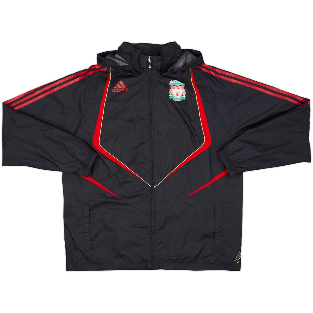 2009-10 Liverpool adidas Hooded Rain Jacket - 7/10 - (L/XL)
