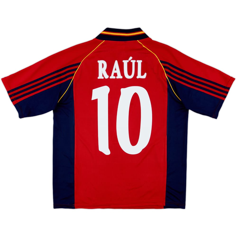 1998-99 Spain Home Shirt Raul #10 - 8/10 - (M/L)