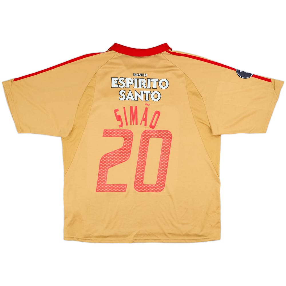 2004-05 Benfica Third Shirt Simao #20 - 8/10 - (XL)