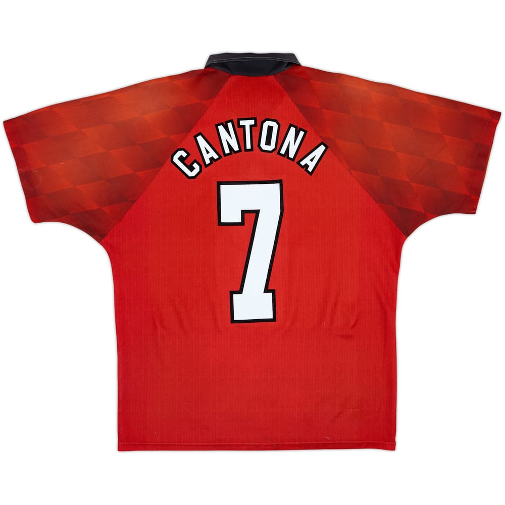 1996-98 Manchester United Home Shirt Cantona #7 - 6/10 - (M)