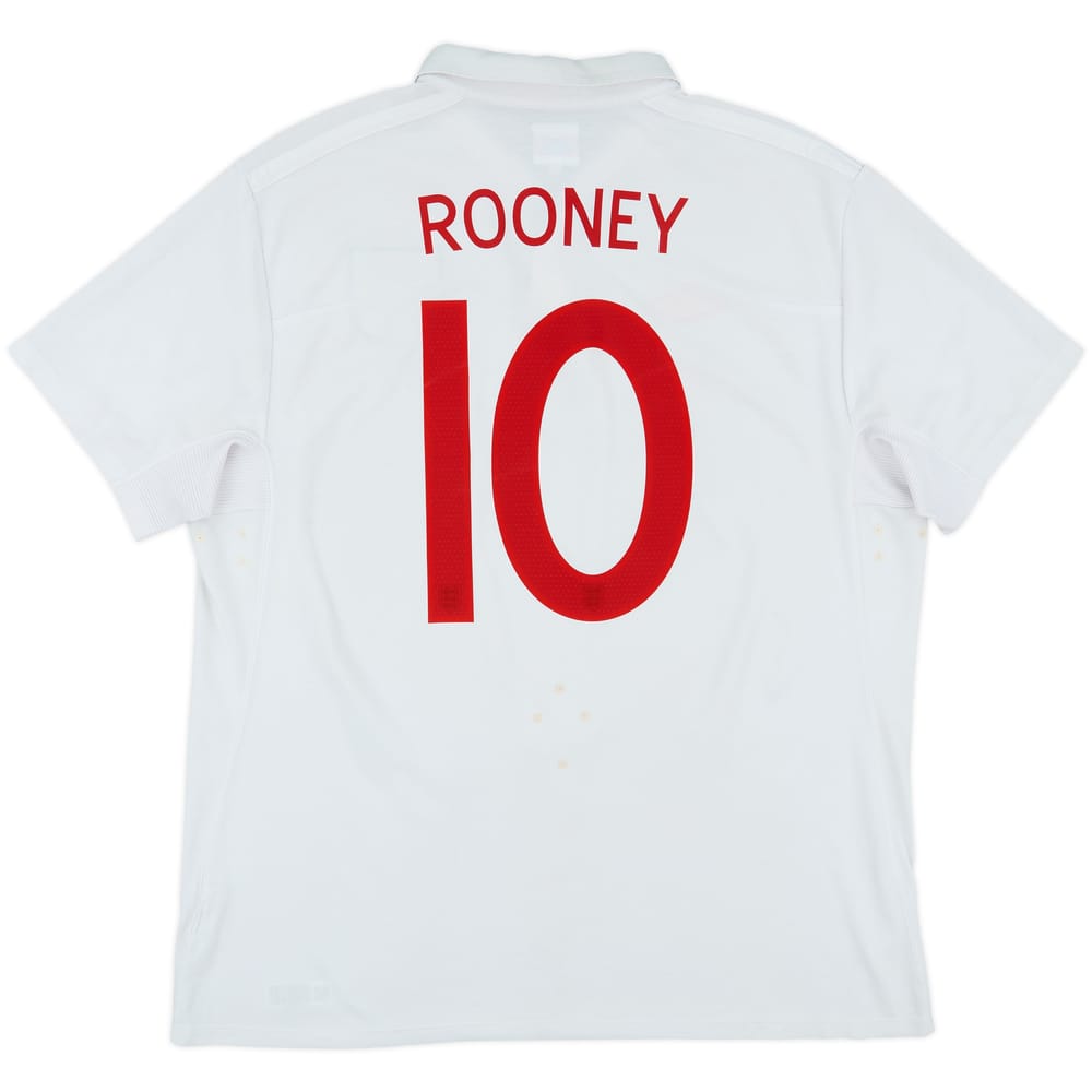 2009-10 England Home Shirt Rooney #10 - 5/10 - (XL)