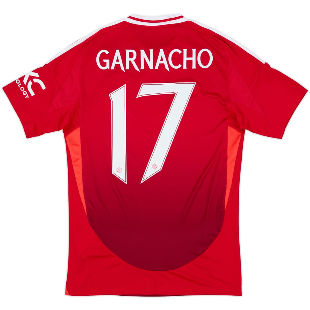 2024-25 Manchester United Home Shirt Garnacho #17 - 10/10 - (S)