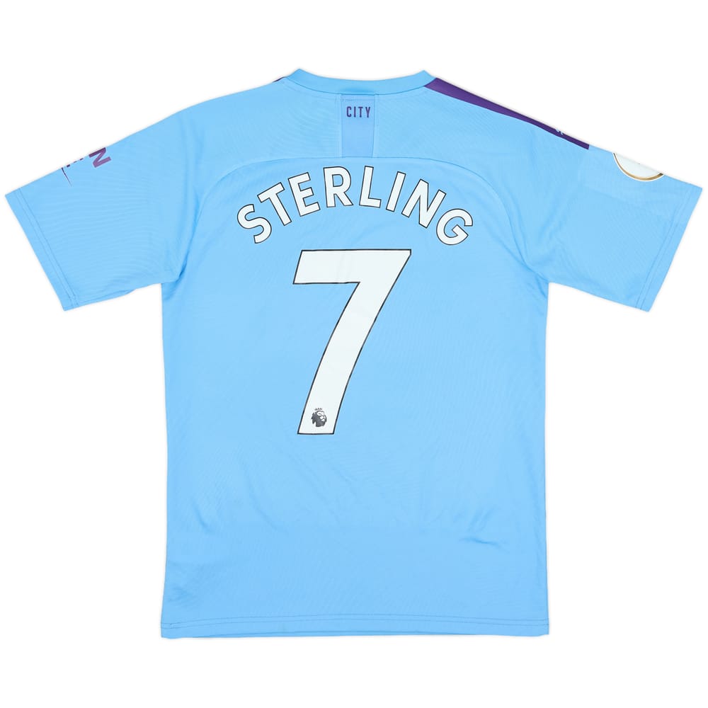 2019-20 Manchester City Home Shirt Sterling #7 - 7/10 - (S)