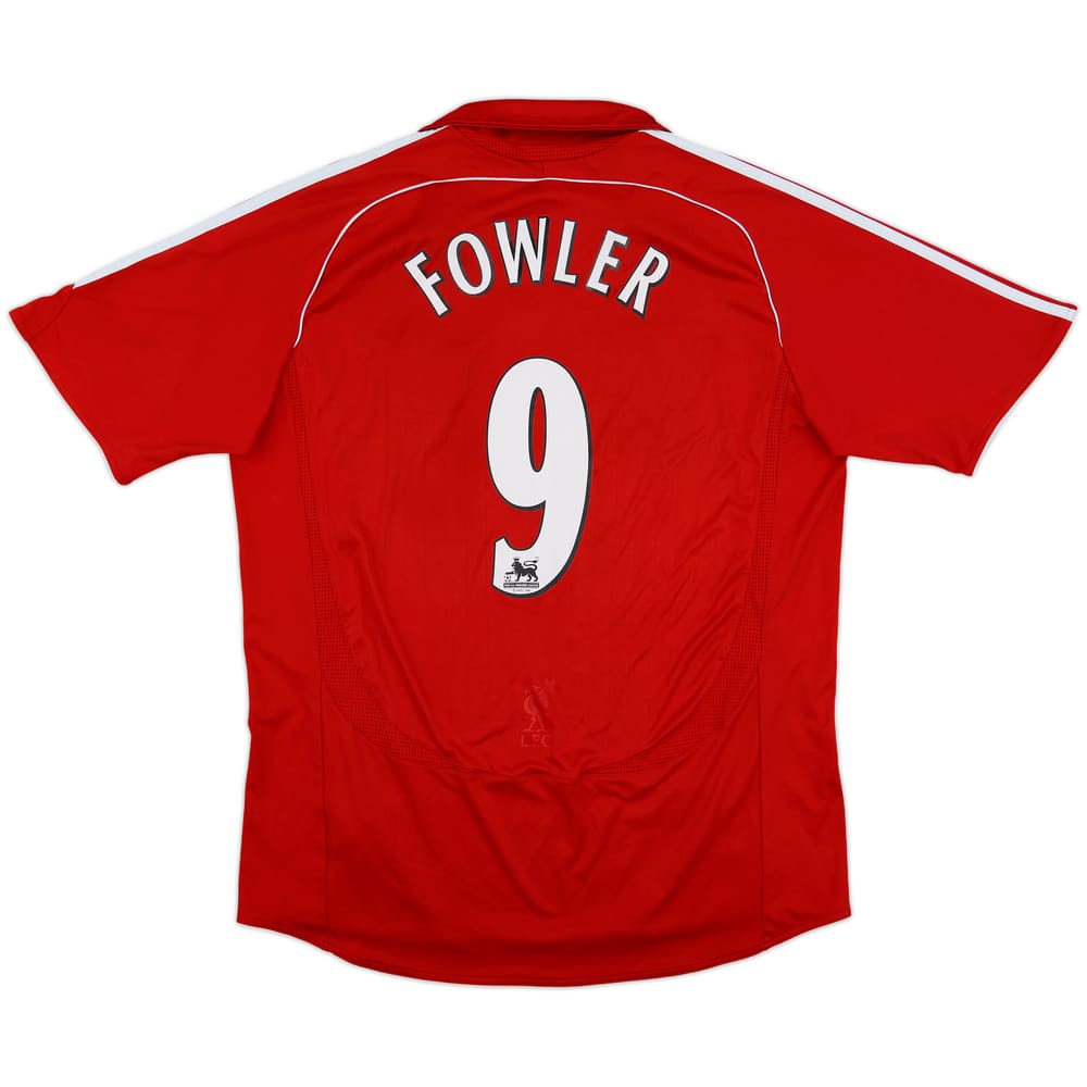 2006-08 Liverpool Home Shirt Fowler #9 - 7/10 - (XL)