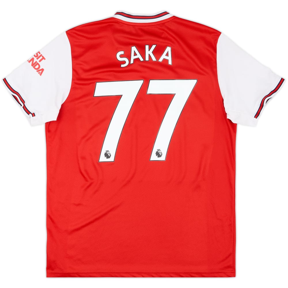2019-20 Arsenal Home Shirt Saka #77 - 6/10 - (L)