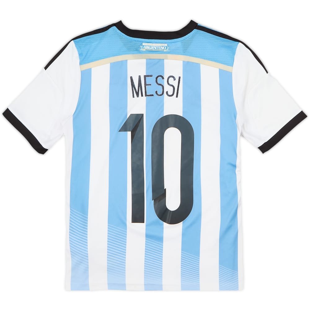 2013-15 Argentina Home Shirt Messi #10 - 8/10 - (L.Boys)