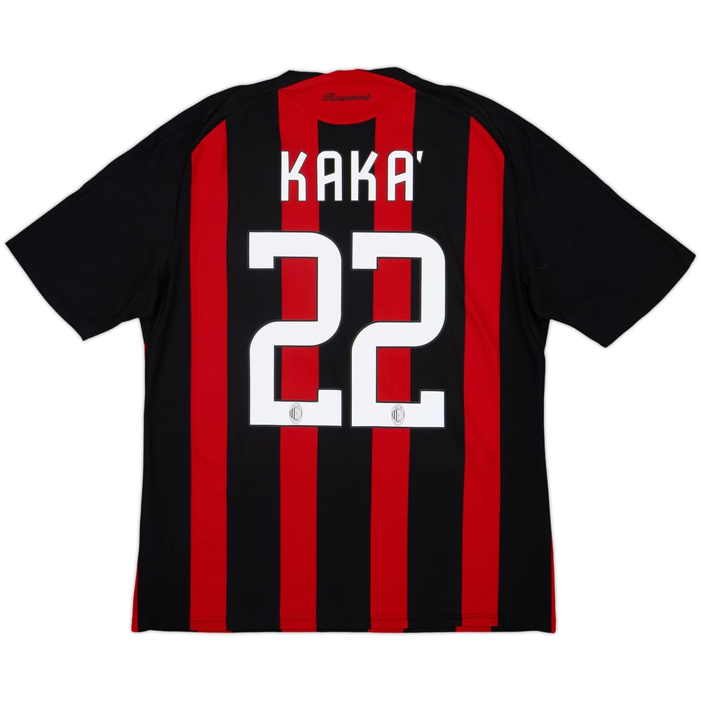 2008-09 AC Milan Home Shirt Kaka #22 - 6/10 - (L)