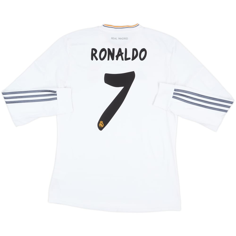 2013-14 Real Madrid Home L/S Shirt Ronaldo #7 - 7/10 - (L)
