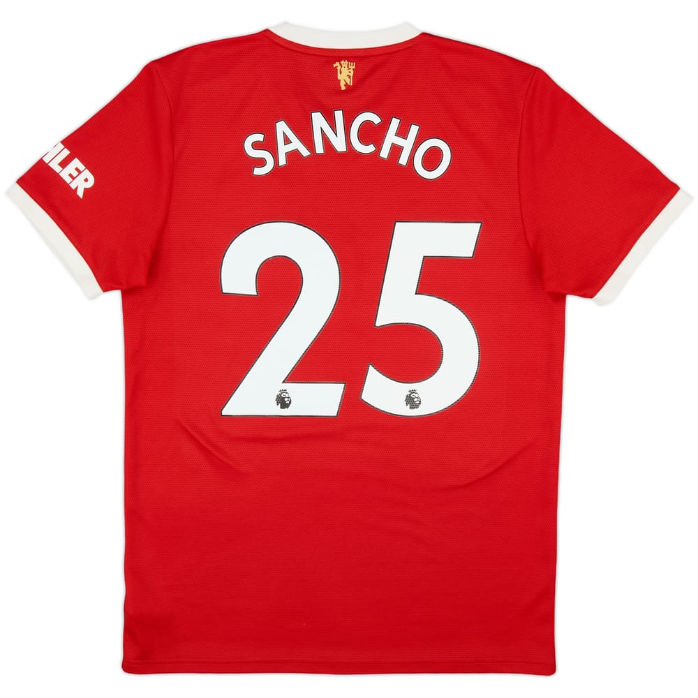2021-22 Manchester United Home Shirt Sancho #25 - 8/10 - (M)