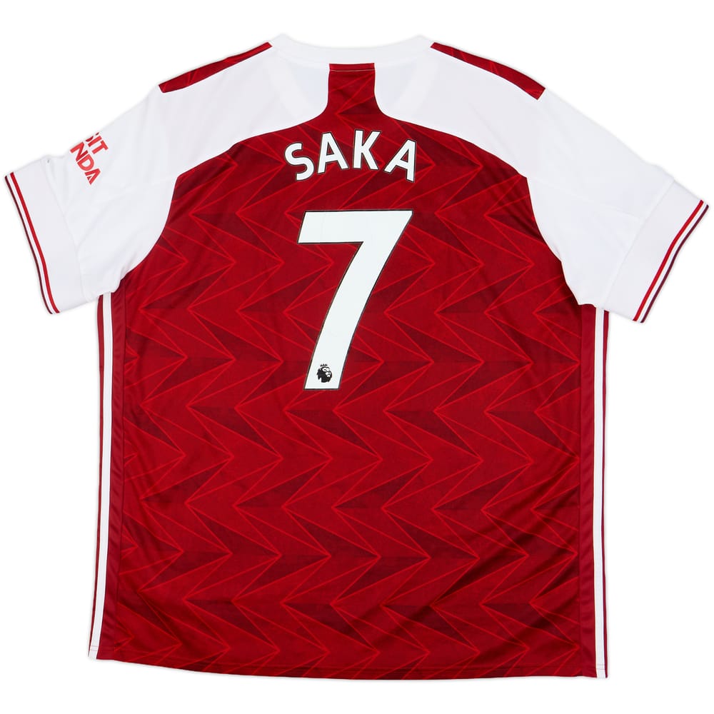 2020-21 Arsenal Home Shirt Saka #7 - 5/10 - (XXL)