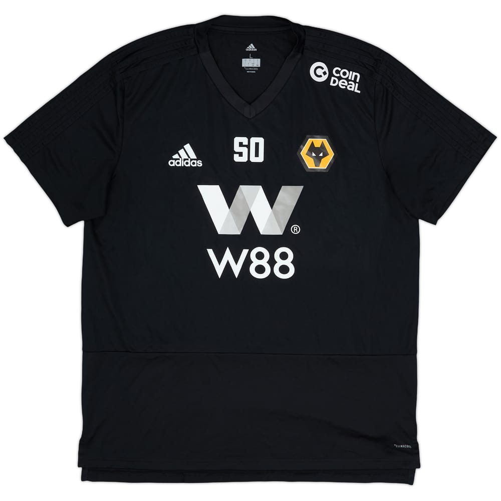 2018-19 Wolves Staff Issue adidas Training Shirt SO - 9/10 - (L)
