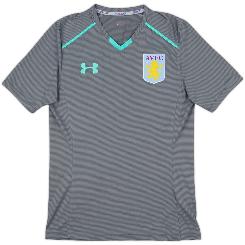 2017-18 Aston Villa Under Armour Training Shirt - 8/10 - (S)