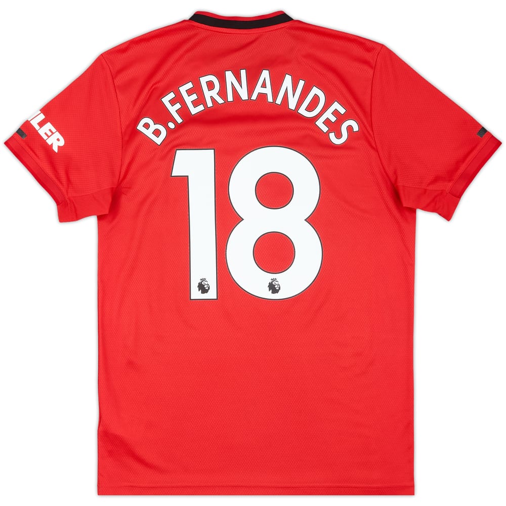 2019-20 Manchester United Home Shirt B.Fernandes #18 - 6/10 - (M)