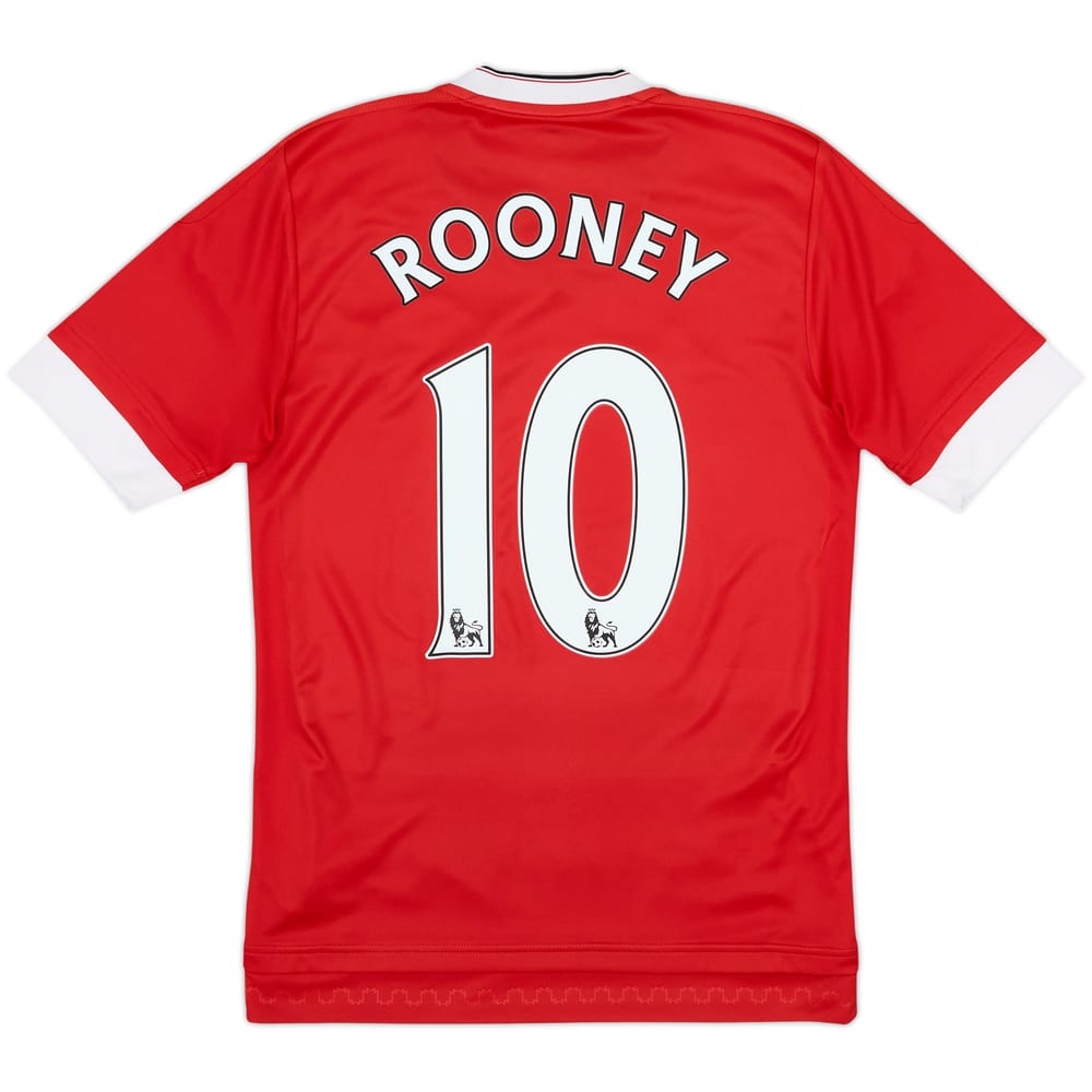 2015-16 Manchester United Home Shirt Rooney #10 - 7/10 - (XS)