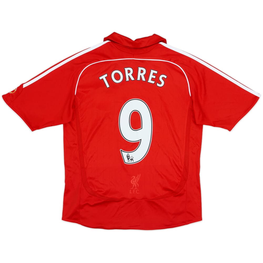 2006-08 Liverpool Home Shirt Torres #9 - 8/10 - (L.Boys)