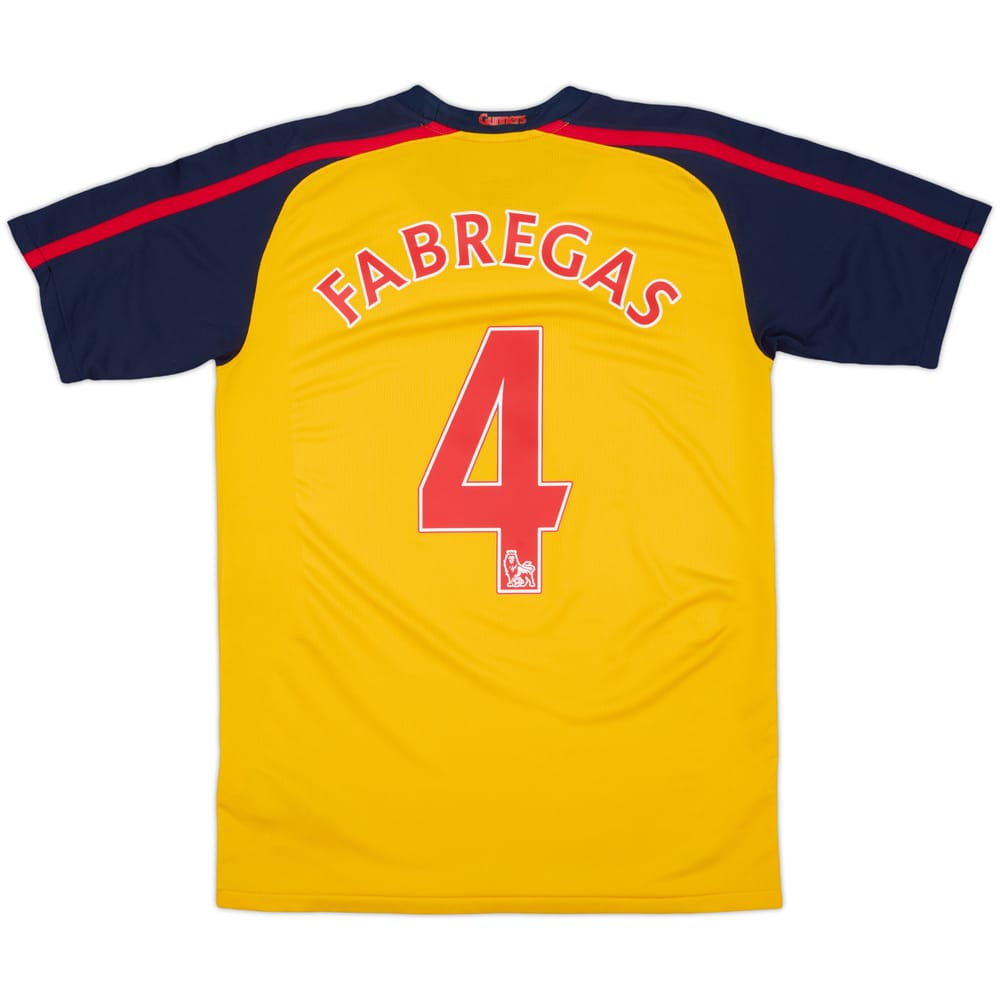 2008-09 Arsenal Away Shirt Fabregas #4 - 8/10 - (XL.Boys)