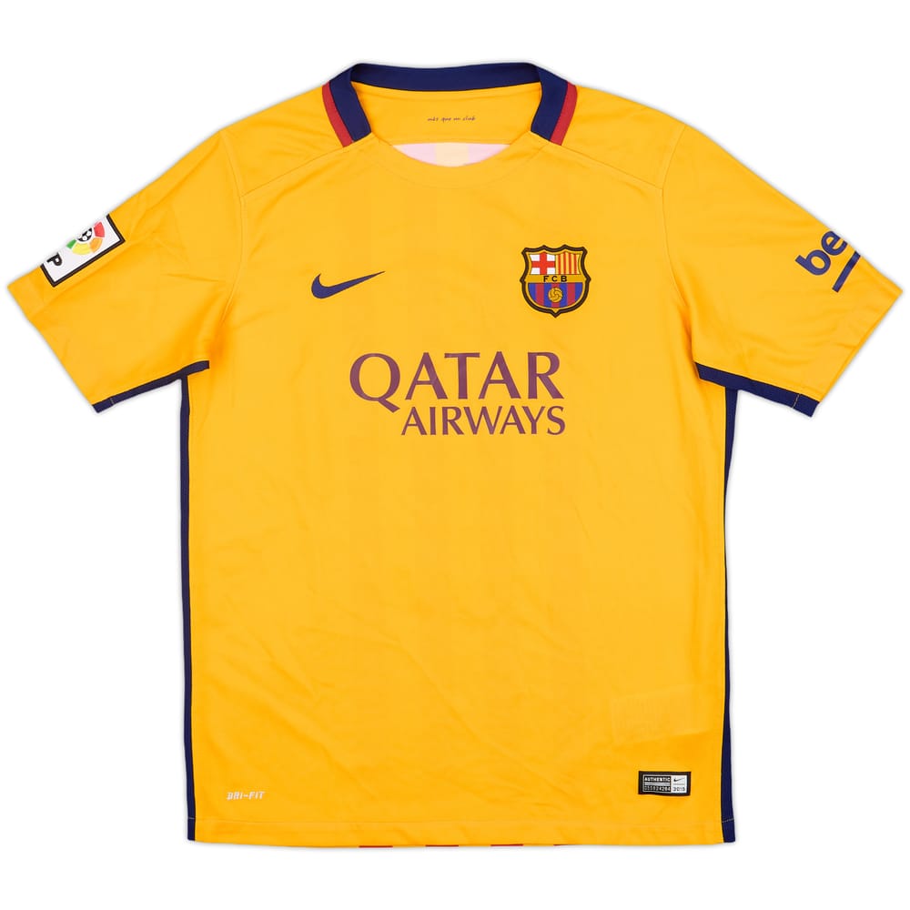 2015-16 Barcelona Away Shirt - 10/10 - (XL.Boys)
