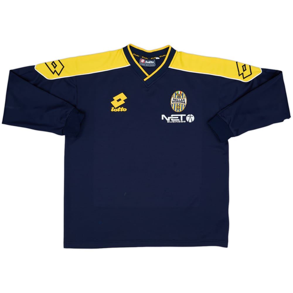2000-02 Hellas Verona Lotto Training L/S Shirt - 7/10 - (L)