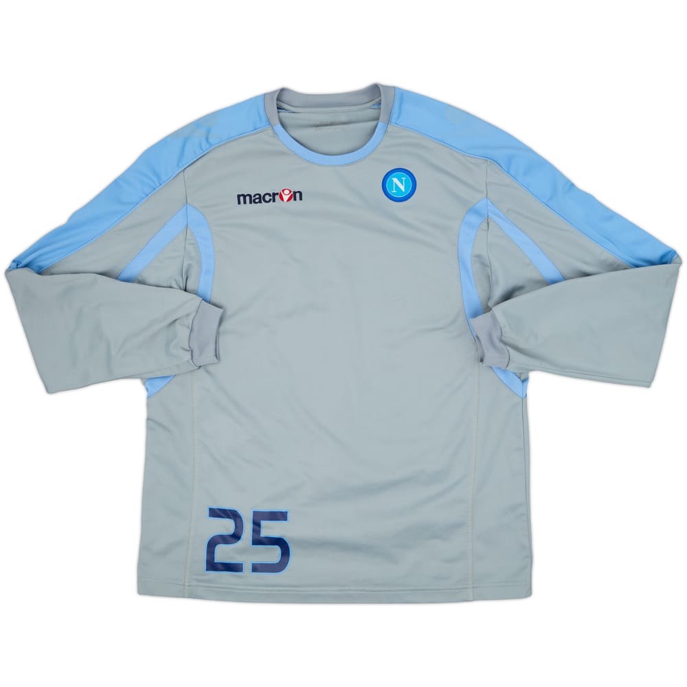 2010-11 Napoli Macron Player Issue Sweat Top #25 - 6/10 - (L)