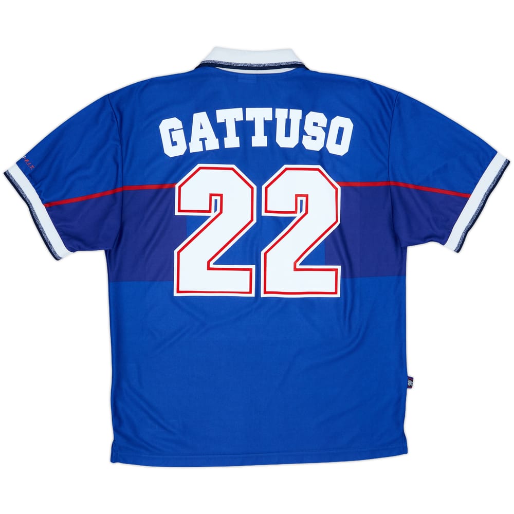 1997-99 Rangers Home Shirt Gattuso #22 - 8/10 - (L)