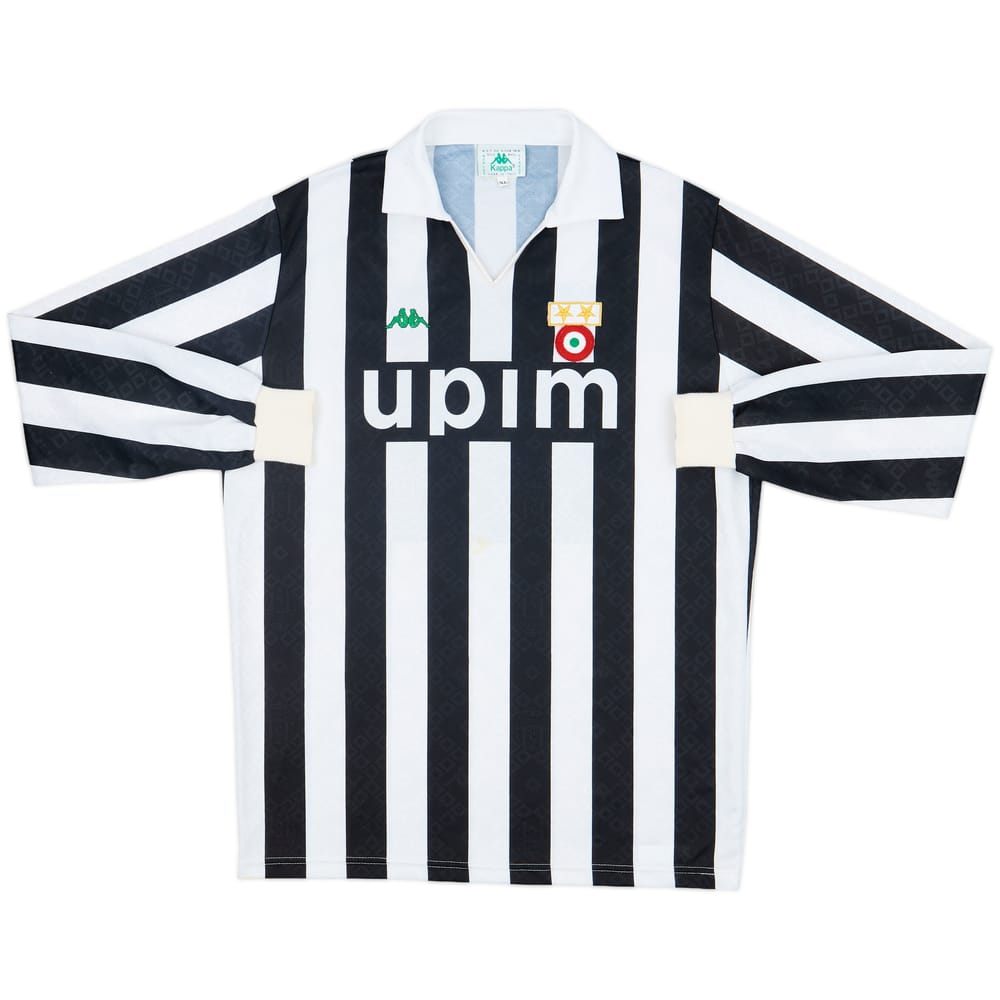 1991-92 Juventus Home L/S Shirt #10 - 7/10 - (XL)