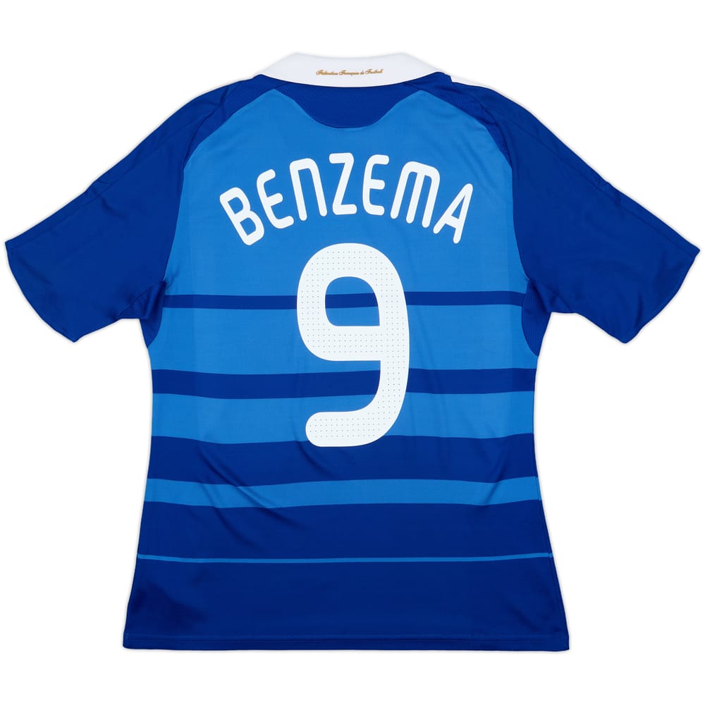 2008-09 France Home Shirt Benzema #9 - 8/10 - (M)