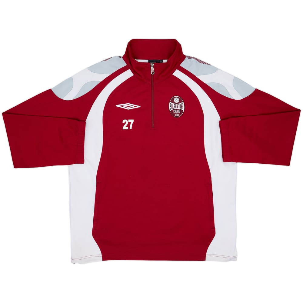 2007-08 Salernitana Player Issue Umbro 1/4 Zip Drill Top #27 - 7/10 - (XL)