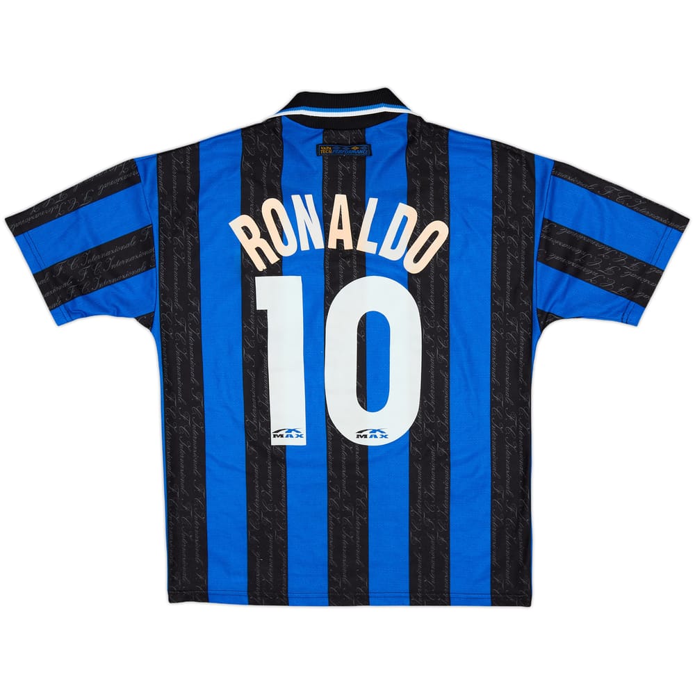 1997-98 Inter Milan Home Shirt Ronaldo #10 - 7/10 - (Y)