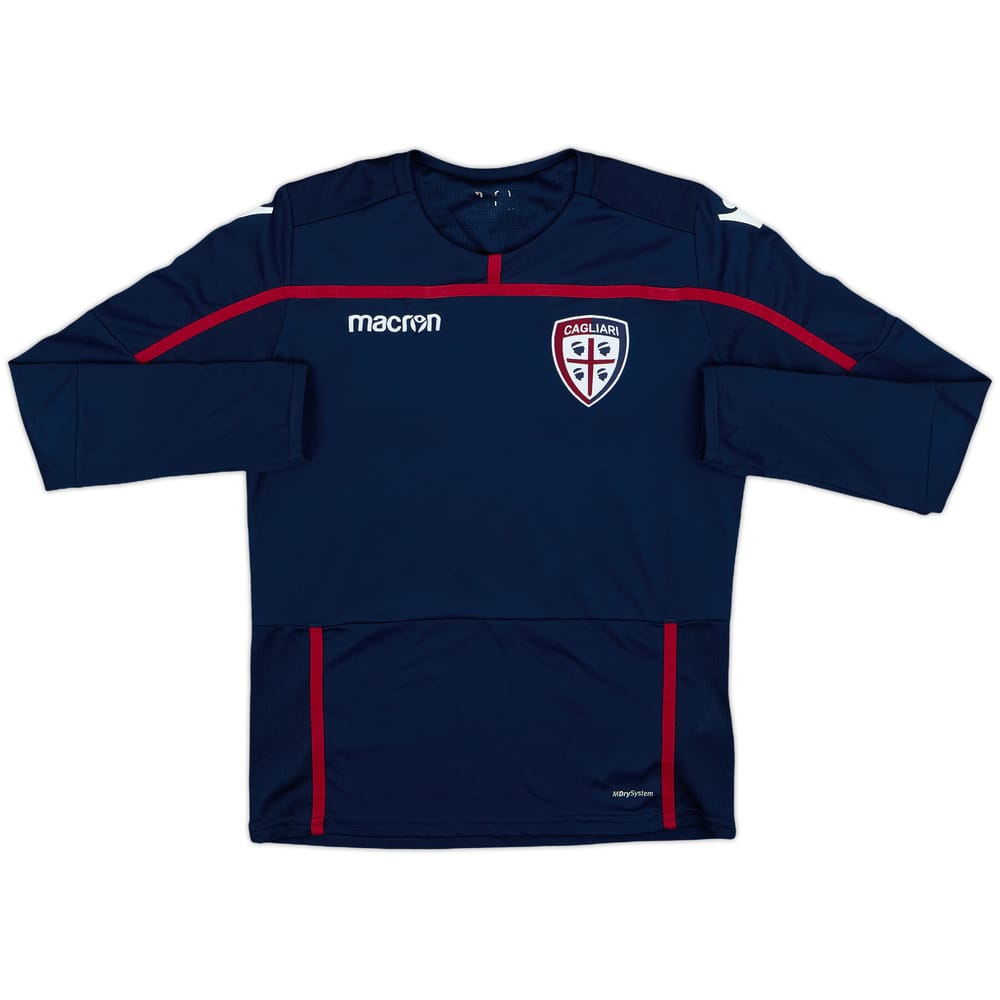 2018-19 Cagliari Macron Training L/S Shirt - 8/10 - (L.Boys)