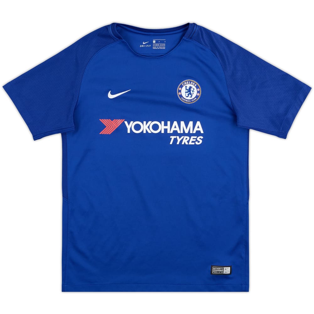 2017-18 Chelsea Home Shirt - 9/10 - (L.Boys)