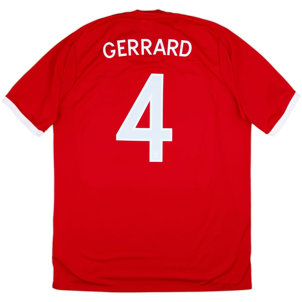 2010-11 England Away Shirt Gerrard #4 - 8/10 - (XL)