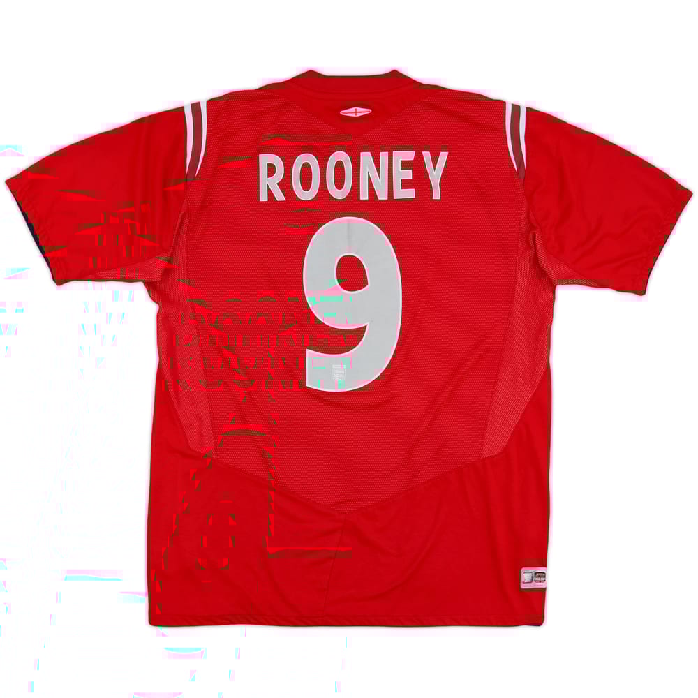 2004-06 England Away Shirt Rooney #9 - 8/10 - (M)