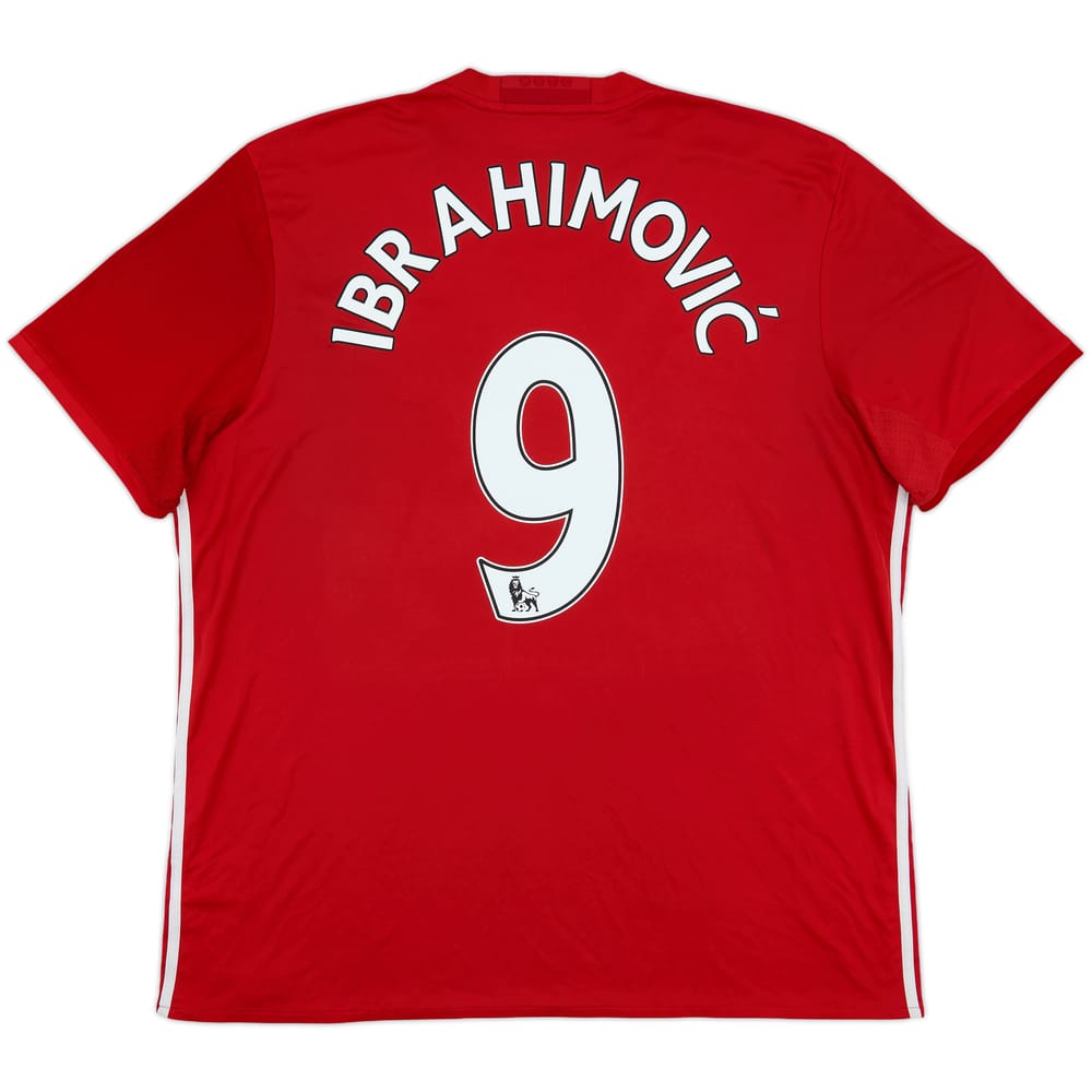 2016-17 Manchester United Home Shirt Ibrahimovic #9 - 8/10 - (XXL)