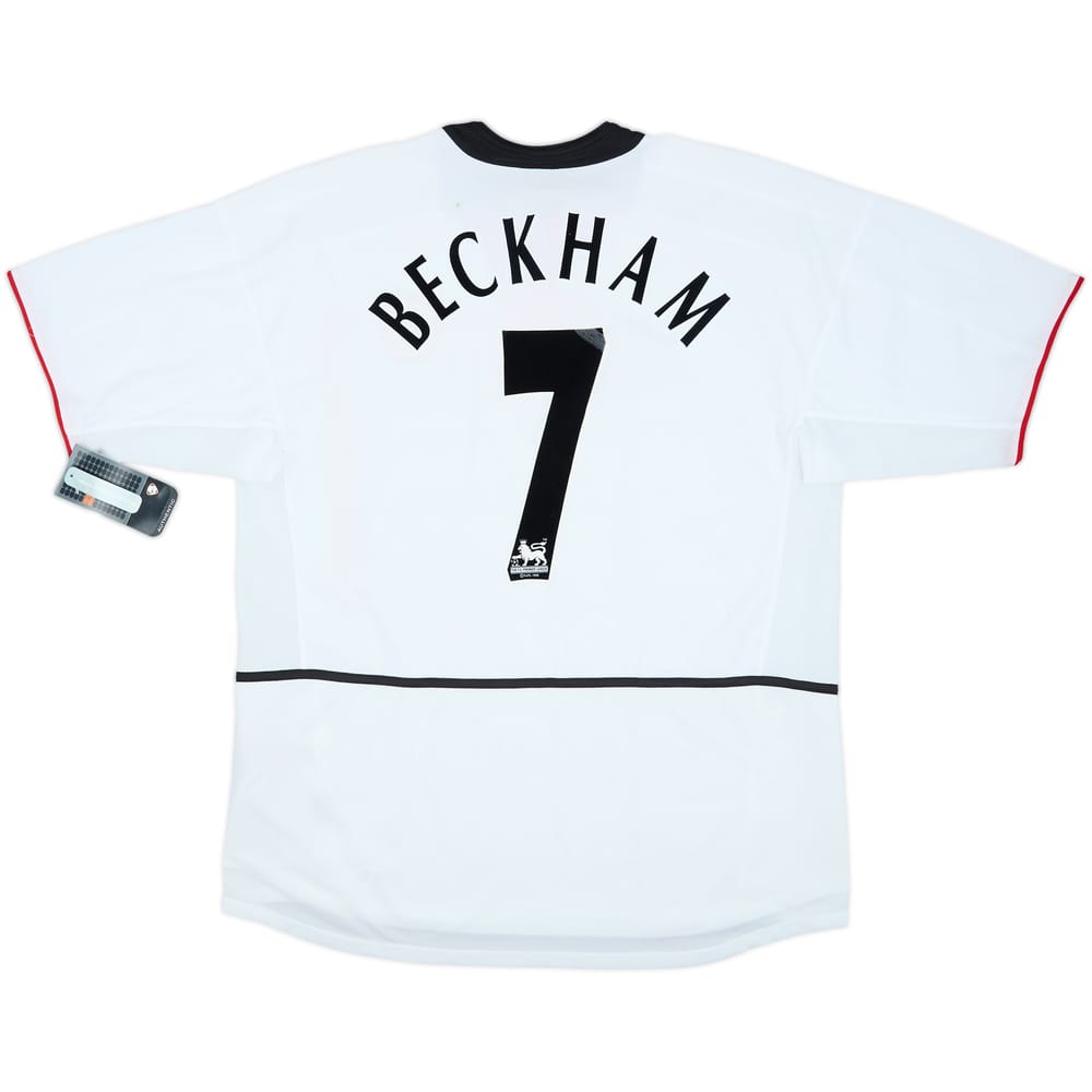 2002-03 Manchester United Away Shirt Beckham #7 (XL)
