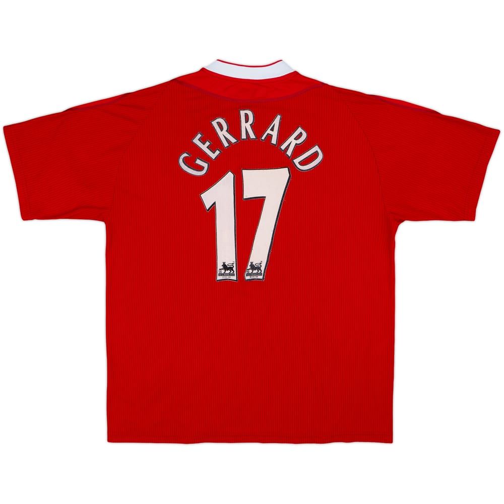 2002-04 Liverpool Home Shirt Gerrard #17 - 7/10 - (L)