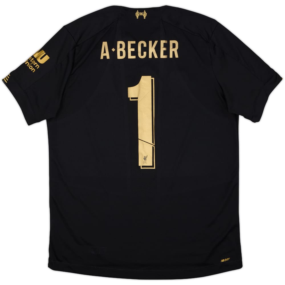 2019-20 Liverpool GK S/S Shirt A.Becker #1 - 7/10 - (L)