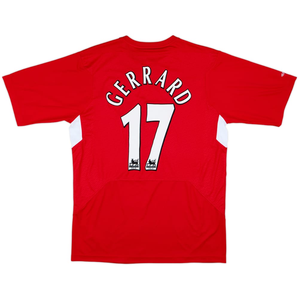 2004-06 Liverpool Home Shirt Gerrard #8 - 6/10 - (M)