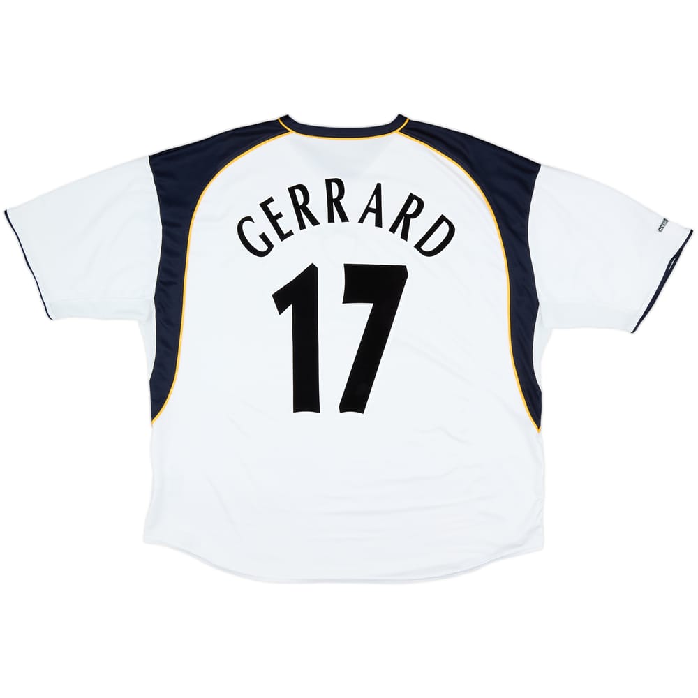 2001-03 Liverpool Away Shirt Gerrard #17 - 7/10 - (XXL)
