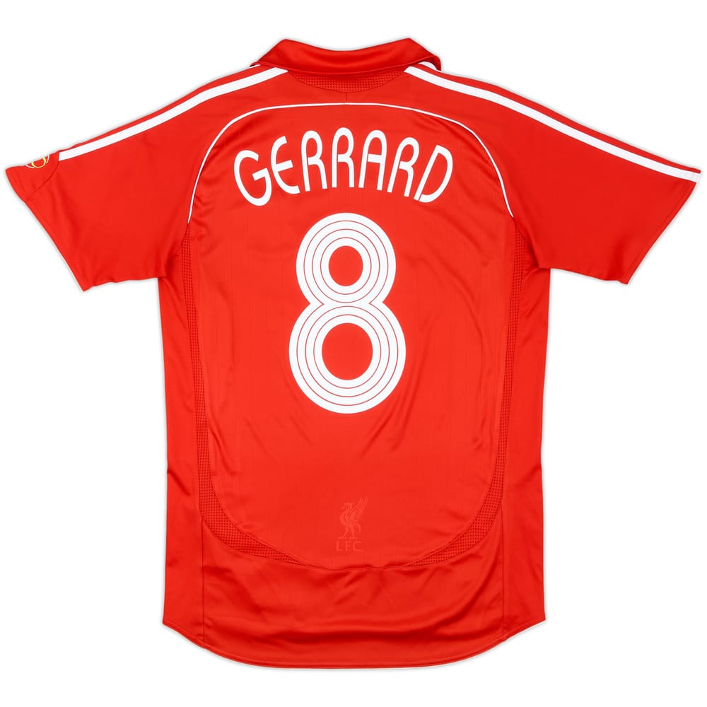 2006-08 Liverpool Home Shirt Gerrard #8 - 7/10 - (S)