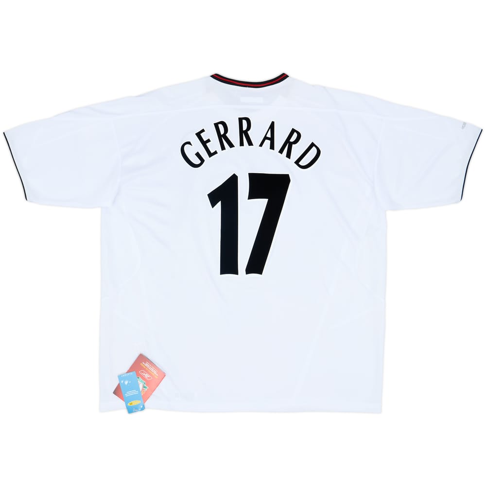 2003-04 Liverpool Away Shirt Gerrard #17 (XXL)