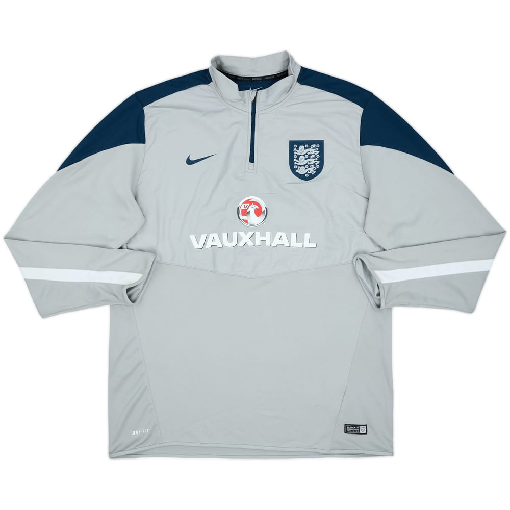 2014-15 England Nike 1/4 Zip Drill Top - 8/10 - (XL)