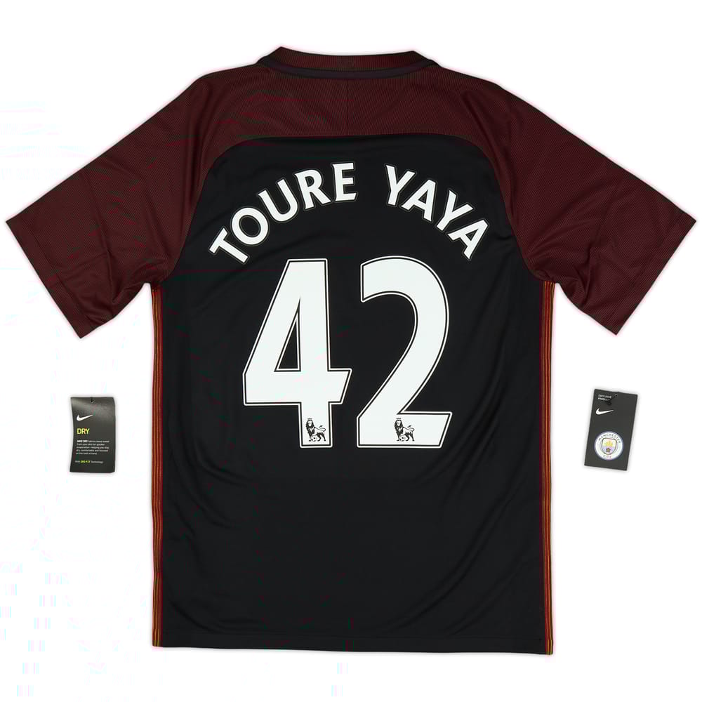 2016-17 Manchester City Away Shirt Toure Yaya #42 (S)