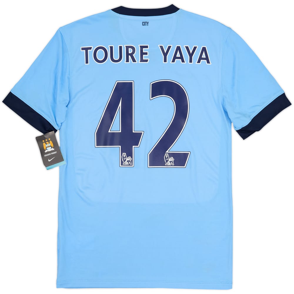 2014-15 Manchester City Home Shirt Toure Yaya #42 (S)
