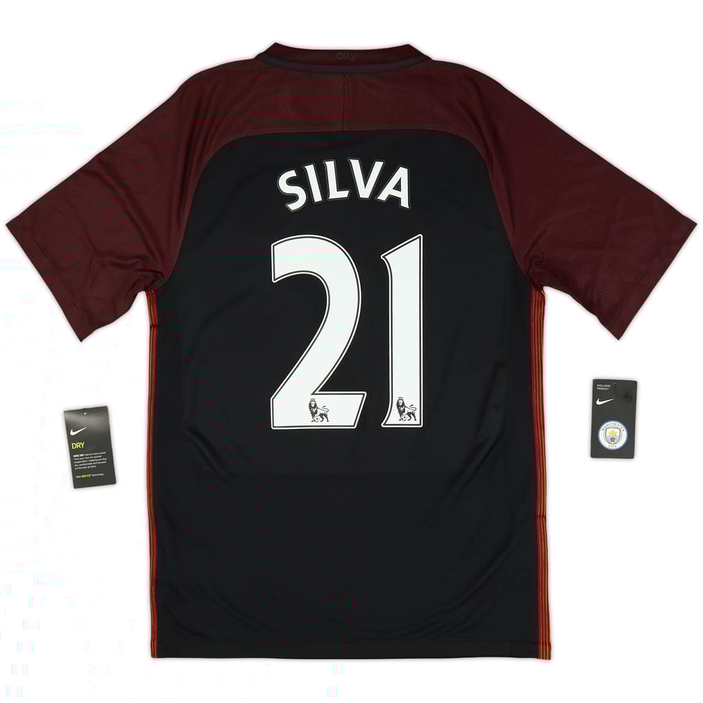 2016-17 Manchester City Away Shirt Silva #21 (S)