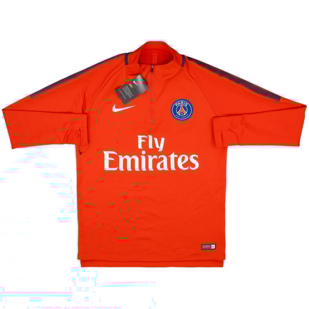 Top de entrenamiento con cremallera 1/4 Nike del Paris Saint-Germain 2017-18 (M)