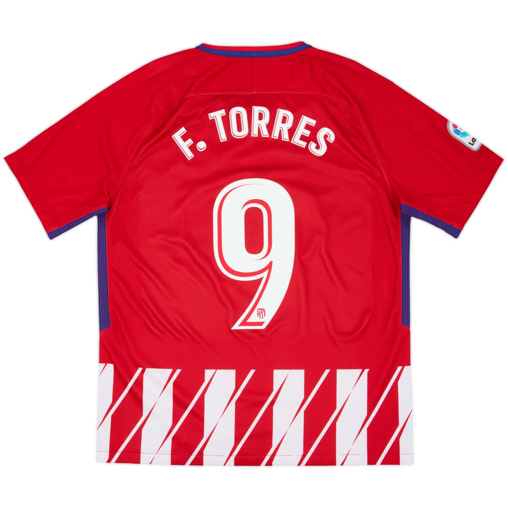 2017-18 Atletico Madrid Home Shirt F.Torres #9 - 6/10 - (L)