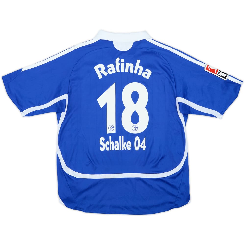 2006-07 Schalke Home Shirt Rafinha #18 - 8/10 - (S.Boys)